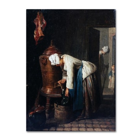 Chardin 'Woman Drawing Water At The Cistern' Canvas Art,24x32